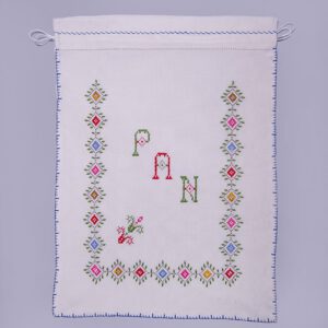 Bolsa de pan  "Flores rombos"